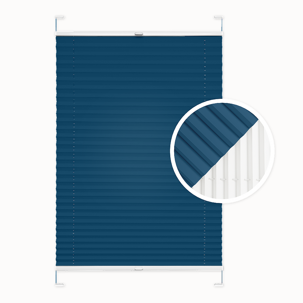 Plissé occultant premium turquoise foncé