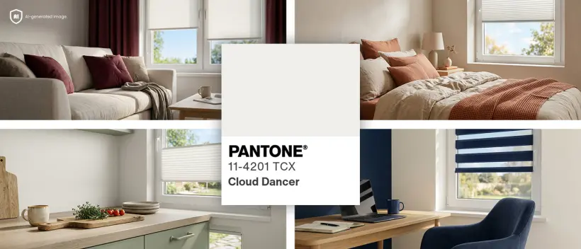 couleur de l'ann&eacute;e 2026 : Cloud Dancer (Pantone)