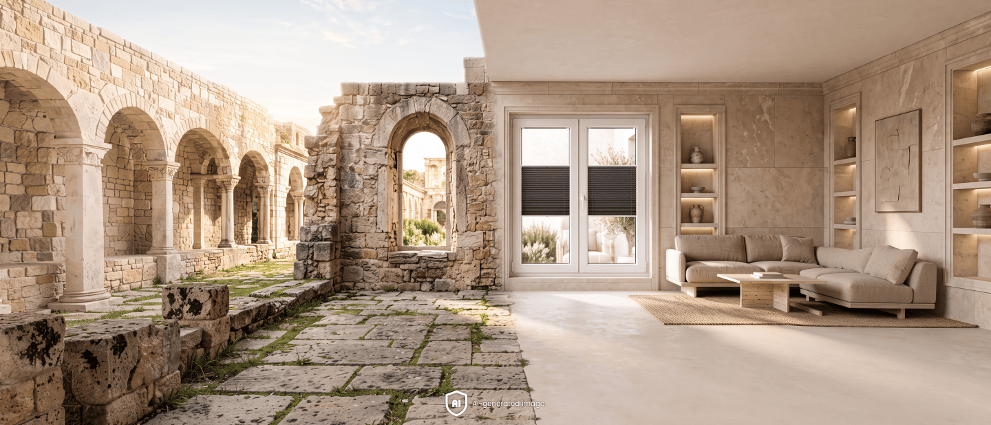 The history of window coverings – from antiquity to made-to-measure roller blinds and pleated blinds