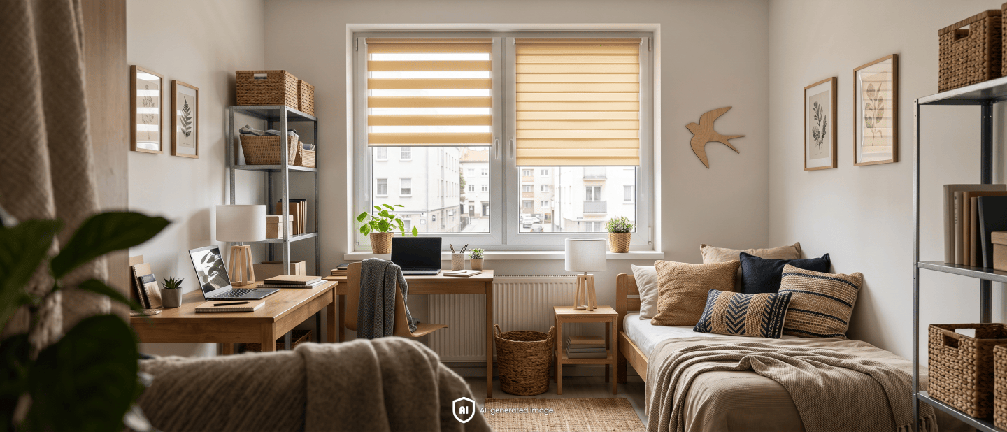 How can you decorate a rented apartment without making permanent changes?