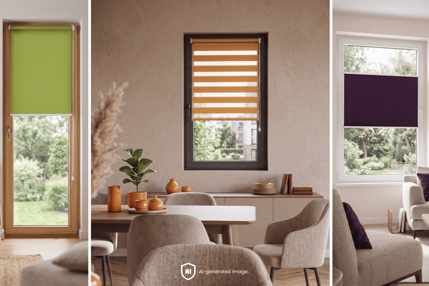 Comment choisir la couleur d’un store enrouleur ou plissé pour des fenêtres blanches, anthracite et en bois ?