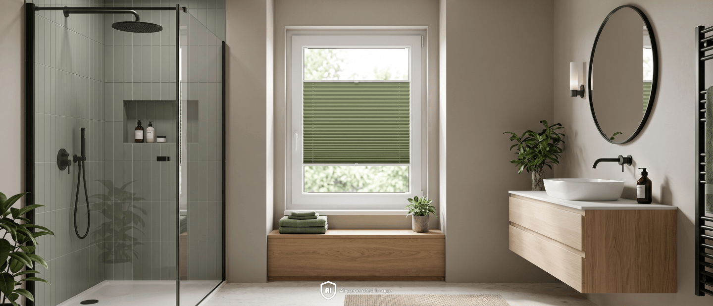 Bathroom with a window – how to cover the glass while keeping the room bright?