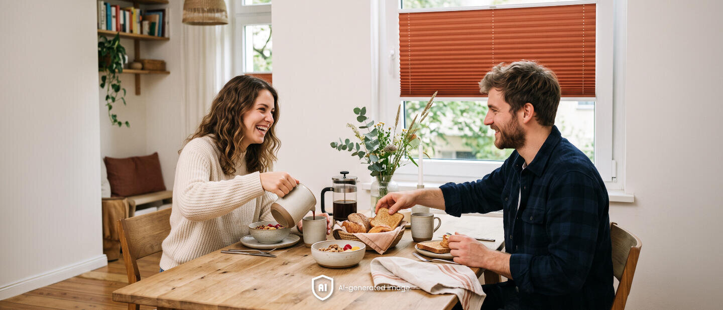 Fenêtres colorées – quand un store enrouleur ou plissé peut-il devenir l’accent principal d’un intérieur ?