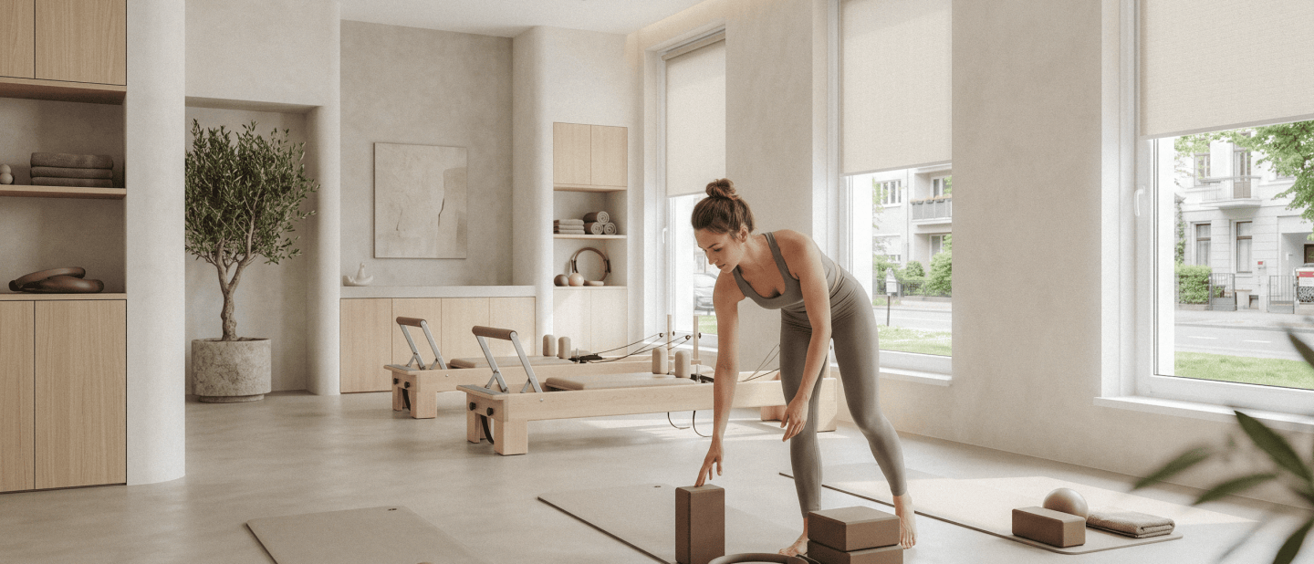 Fenêtres d'un studio de Pilates - comment allier confort, lumière et intimité ?