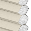 Plissé alvéolaire beige pour fenêtre