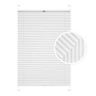 Plissé blanc pour fenêtre