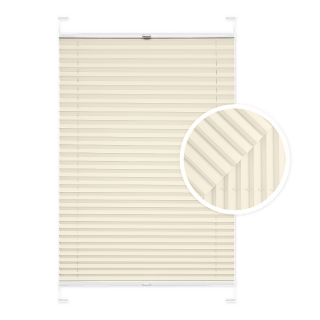 Plissé beige pour fenêtre