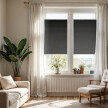 Plissé anthracite pour fenêtre