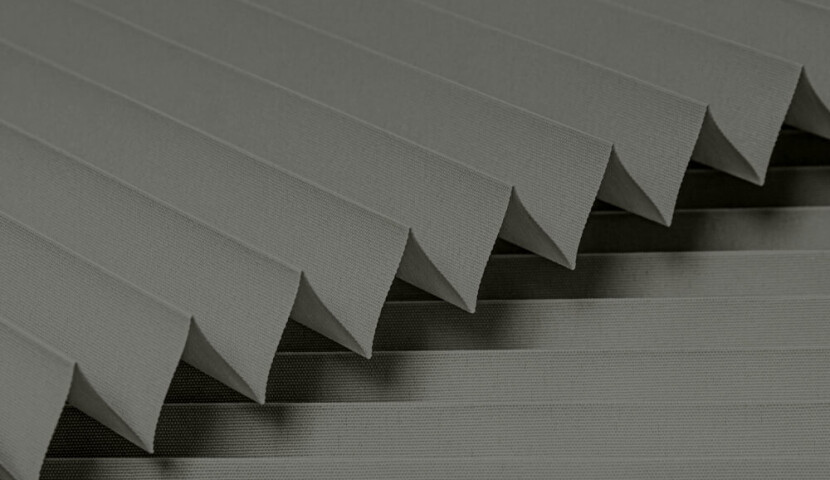 Dark Grey Window Pleated Blind