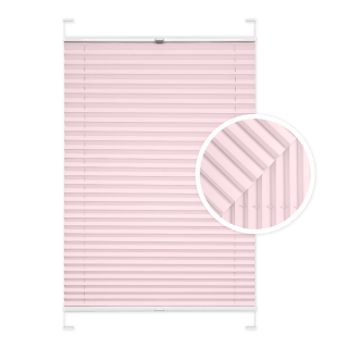 Plissé rose poudré pour fenêtre