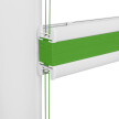 Plissé vert pour fenêtre