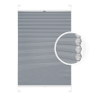 Plissé alvéolaire gris pour fenêtre