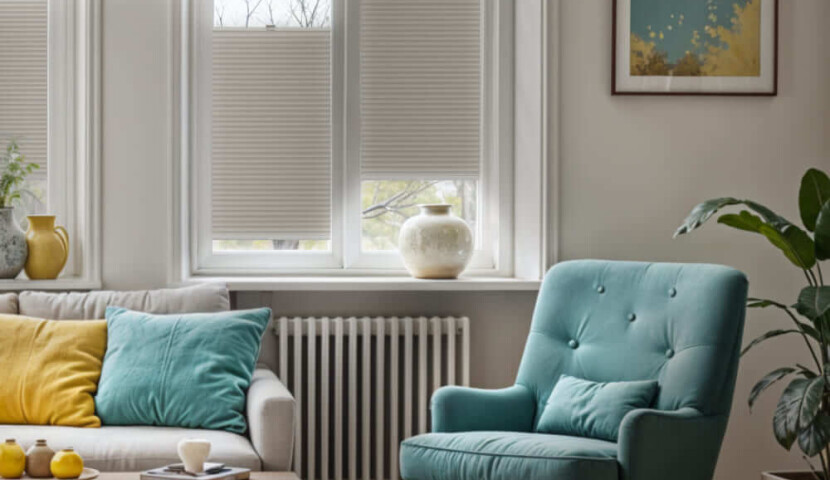 Ivory Honeycomb Blinds