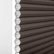 Plissé alvéolaire marron pour fenêtre