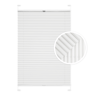 Plissé occultant premium blanc