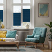 Plissé occultant premium turquoise foncé