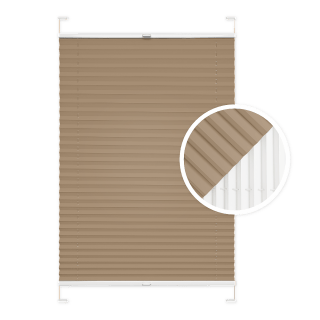 Plissé occultant premium sable