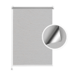 Gray Linen Blackout Roller Blind (Silver Backing)