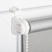 Gray Linen Blackout Roller Blind (Silver Backing)