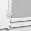Gray Linen Blackout Roller Blind (Silver Backing)