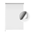 White Blackout Roller Blind (Silver Backing)