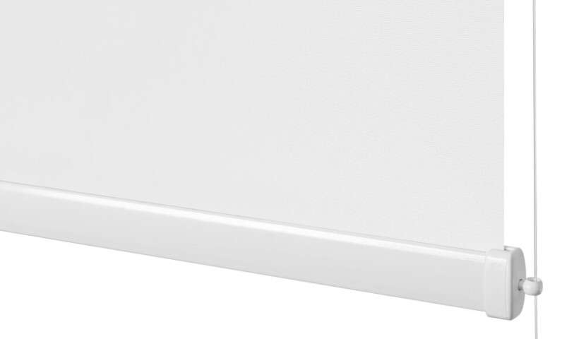 White Blackout Roller Blind (Silver Backing)