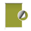 Green Blackout Roller Blind (Silver Backing)
