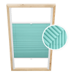 Plissé de Toiture Bleu Turquoise