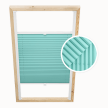 Plissé de Toiture Bleu Turquoise