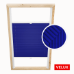 Store plissé bleu marine pour fenêtres de toit Velux