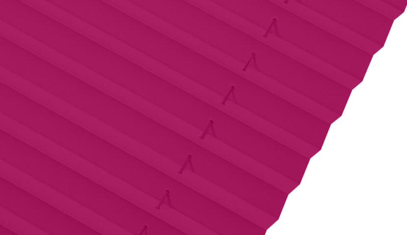 Plissé de Toiture Framboise