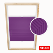 Store plissé prune pour fenêtres de toit Velux