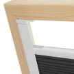 Store plissé anthracite pour fenêtres de toit Velux