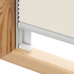 Store plissé ivoire pour fenêtres de toit Velux