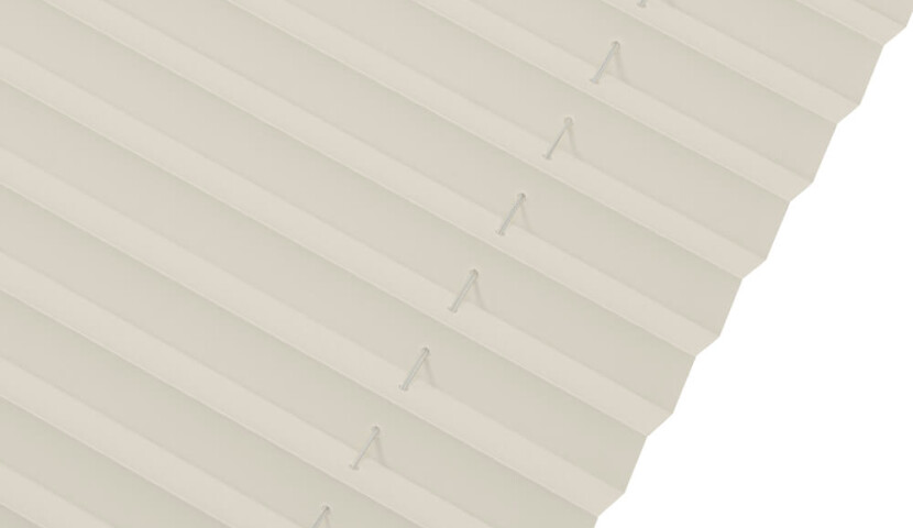 Store plissé ivoire pour fenêtres de toit Velux