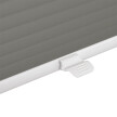 Store plissé gris foncé pour fenêtres de toit Velux