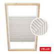 Store plissé gris cendré pour fenêtres de toit Velux