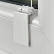 Self-adhesive bracket set for pleated blinds